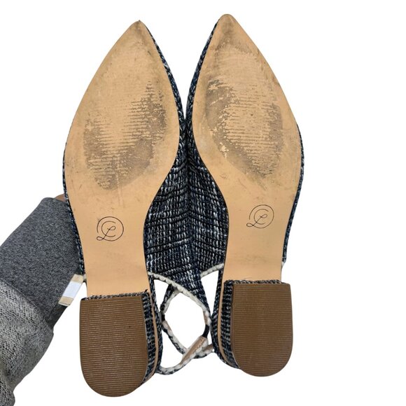 Chinese Laundry Mango Pumps Navy Tweed Kitten Heels, Womens 8.5 New never used - Picture 5 of 10